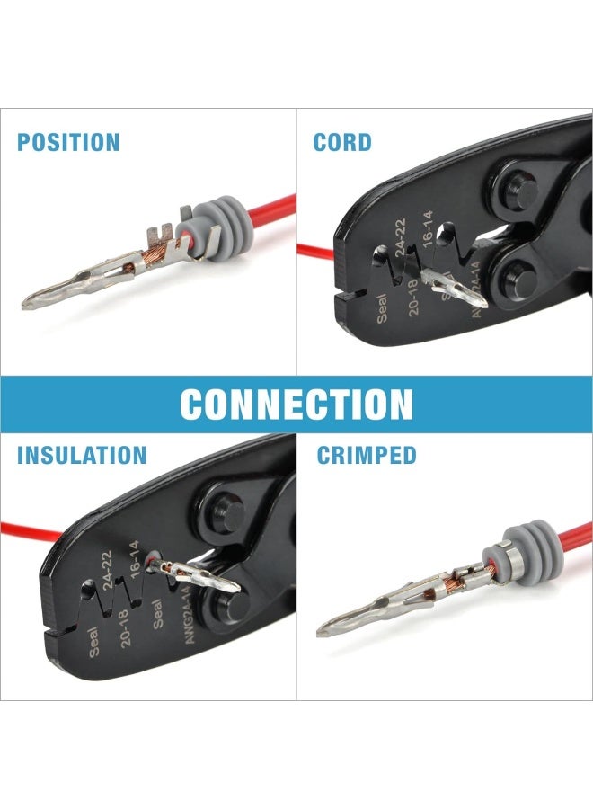 Iwiss Weather Pack Crimper Tools For Delphi Packard Weather Pack Or Metri-Pack Connectors