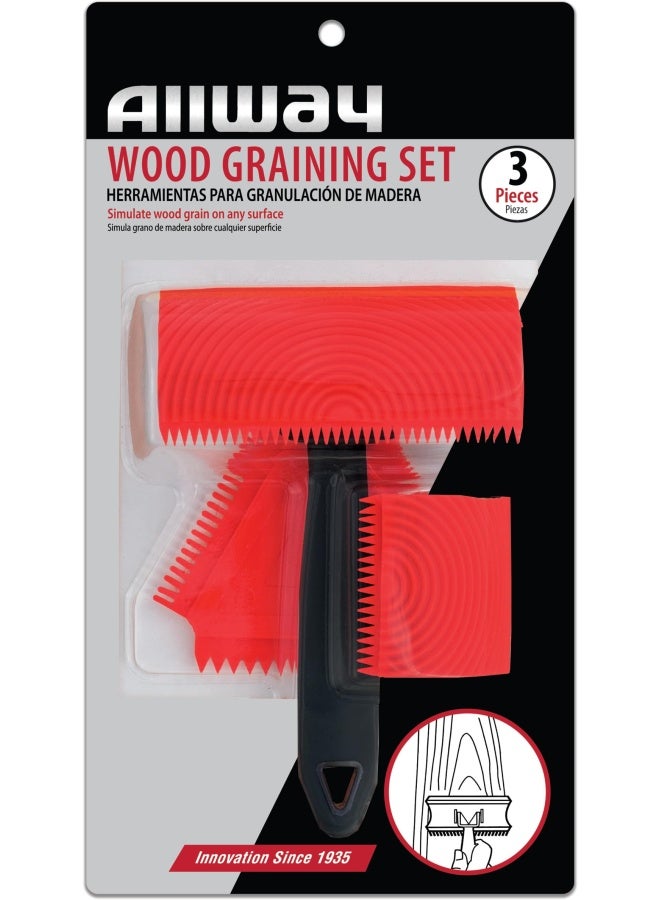 Allway Gt3 Graining Tool Set 3Pc