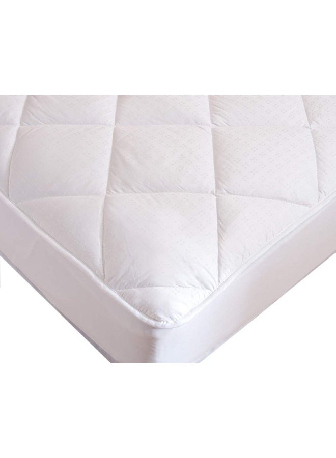 Fitted Luxurious Down Alternative Mattress Pad 100 Cotton 300 Thread Count Daybed 33 X 75