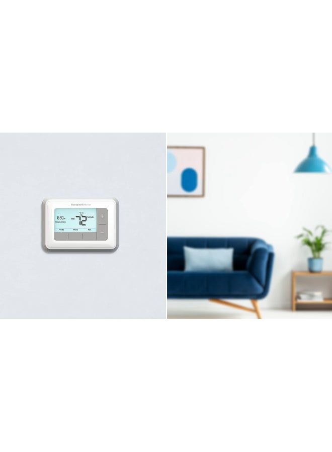 Home Rth7560E 7-Day Flexible Programmable Thermostat-Extra-Large Backlit Display White