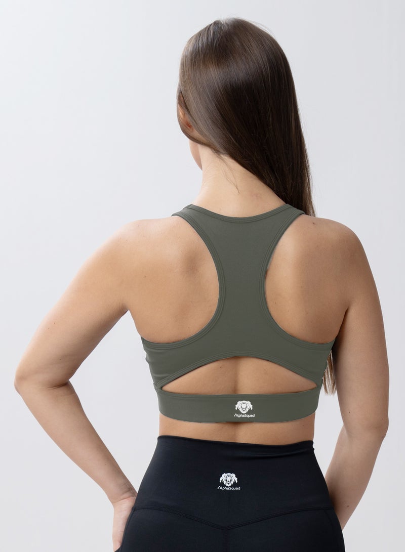AlphaSquad Sports Bra Comfortable Ladies Bra Top for Fitness Yoga Workout Gym Running Exercise Dance Athletic