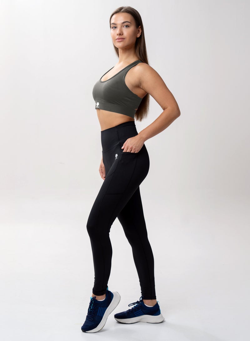 AlphaSquad Sports Bra Comfortable Ladies Bra Top for Fitness Yoga Workout Gym Running Exercise Dance Athletic