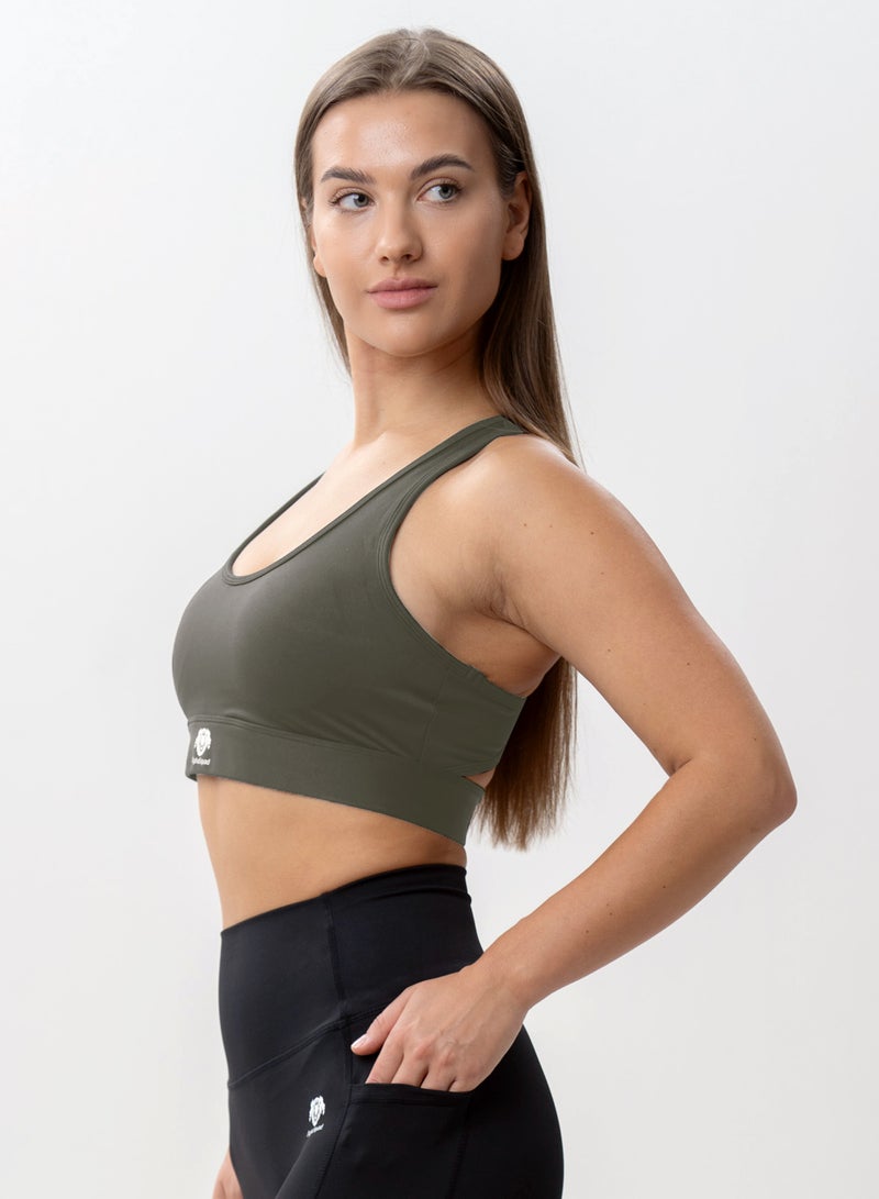 AlphaSquad Sports Bra Comfortable Ladies Bra Top for Fitness Yoga Workout Gym Running Exercise Dance Athletic