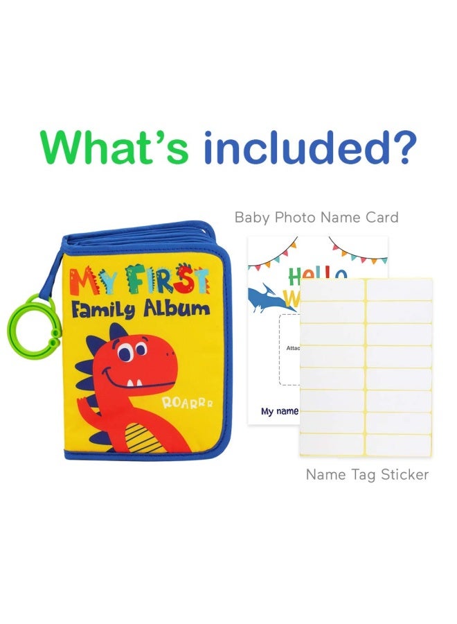 Urban Kiddy Baby S My First Family Album Soft Photo Cloth Bgift Set For Newborn Toddler And Kids Dinosaur