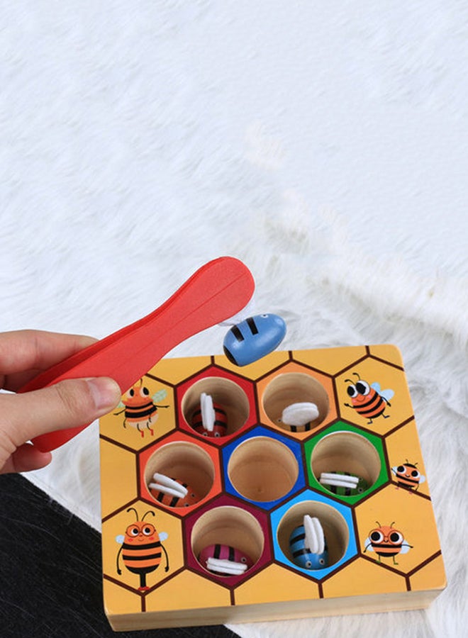 Interactive Tabletop Game Early Education Puzzle Fine Motor Concentration Training Toys 13.7x16x3.7cm