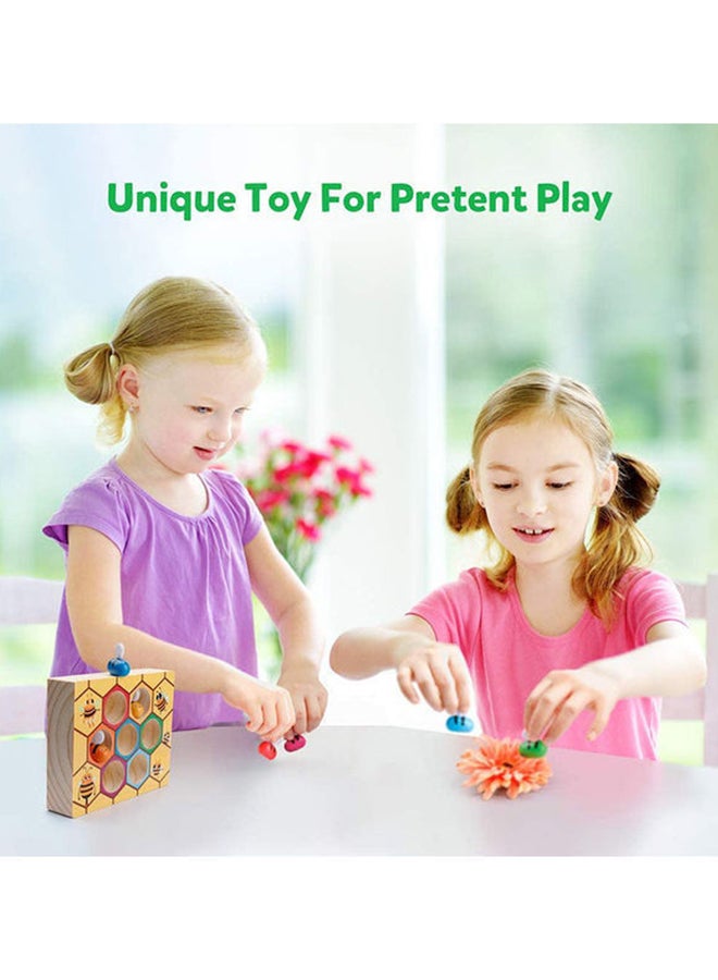 Interactive Tabletop Game Early Education Puzzle Fine Motor Concentration Training Toys 13.7x16x3.7cm
