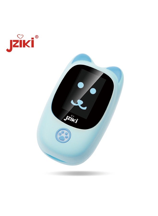 JZIKI Children's Pulse Oximeter - Fingertip Blood Oxygen Monitor,Blue