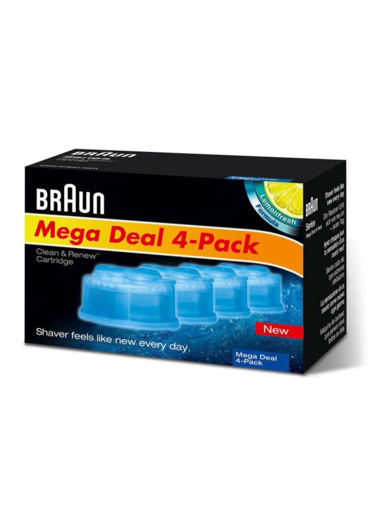 4-Piece Clean Cartridge Refill Blue