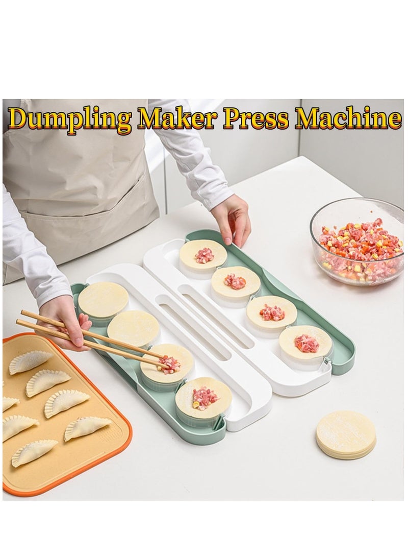 Dumpling Maker, 8 In 1 Dumpling Maker Press, Automatic Dumpling Maker Machine with Spray Bottle and Skin Cutter, Manual pressing dumpling maker mold, Wonton, Potsticker, Food Grade Safe