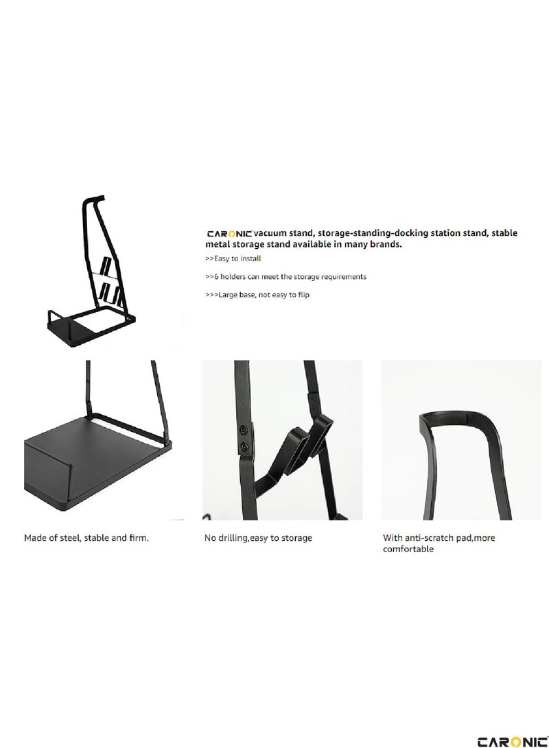 Vacuum Cleaner, Floor Stand Mount, Rack Bracket Stable Metal, Storage Bracket Holder,  Black