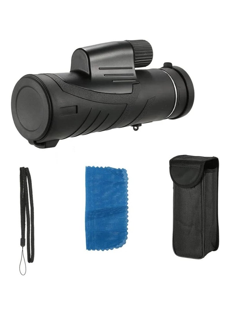 Prism Portable Compact Monocular | 10x Magnification Waterproof & Fogproof Telescope for Outdoor Adventures, Birdwatching, Hiking, and Wildlife Viewing | Brighter HD View with Fully Multi-Coated Lens