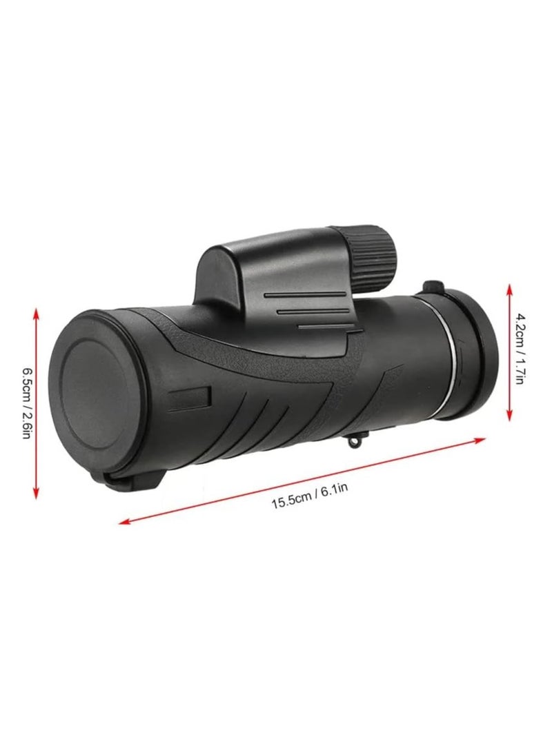 Prism Portable Compact Monocular | 10x Magnification Waterproof & Fogproof Telescope for Outdoor Adventures, Birdwatching, Hiking, and Wildlife Viewing | Brighter HD View with Fully Multi-Coated Lens