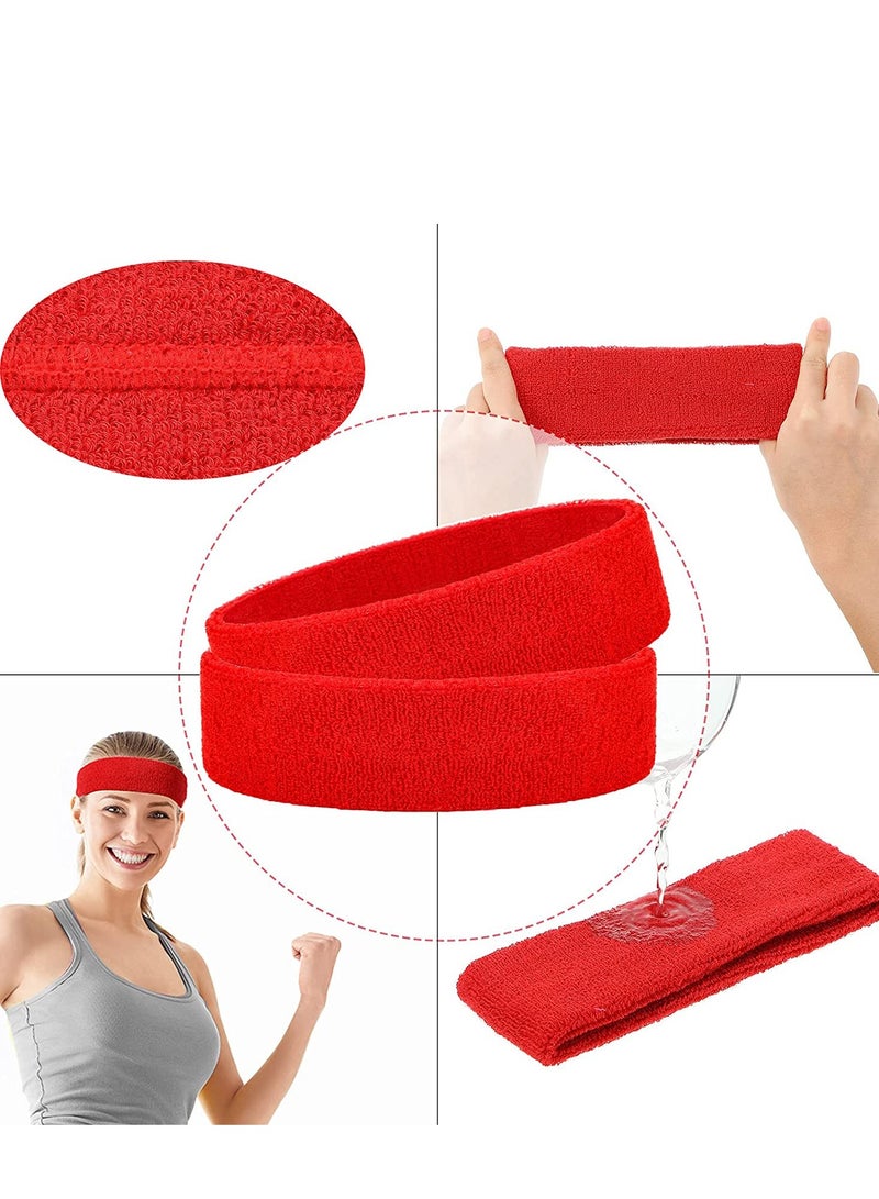 12 PCS Sports Basketball HeadbandSweatband Head Sweat BandBrace Outdoor, Fashionable   Thin   Soft, Cotton Stretchy Headbands,  for Yoga Dance Exercise Fitness's Headbands Mixed Colors