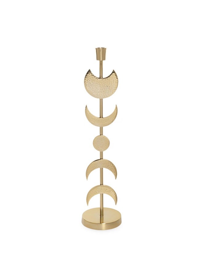 Moon Candle Holder, Gold - 14X62.85 Cm