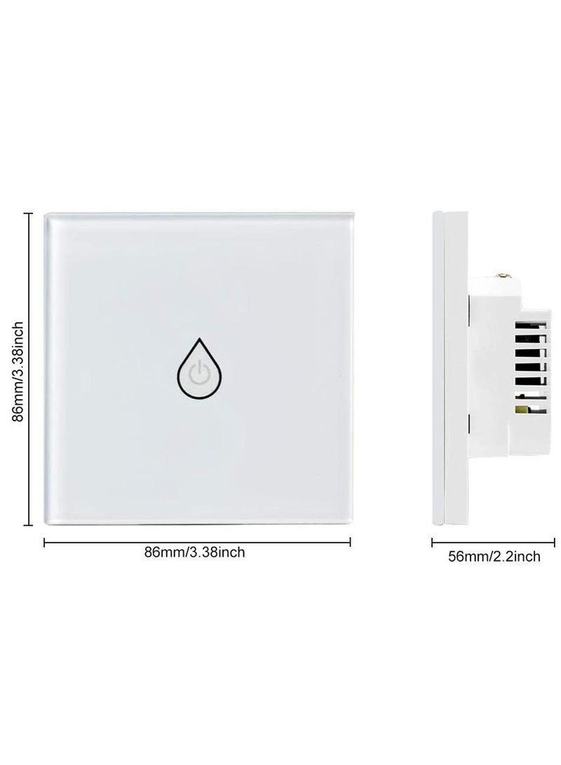 Smart Water Heater Switch, WiFi Boiler Switch, Touch  Wireless Timer Remote Control Water Heater Switches, Compatible with Alexa Echo and Google Home, Fit for Baking Machine, Coffee Maker