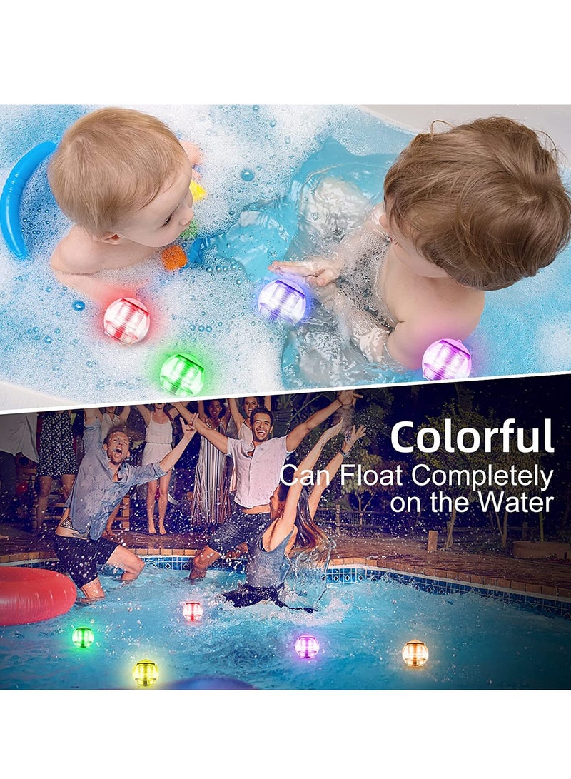 Solar Floating Pool Lights Powered LED Night Light Waterproof Pond Lights with Color Changing Light Balls for Swimming Pool Pond Fountain Garden Party Home Decor