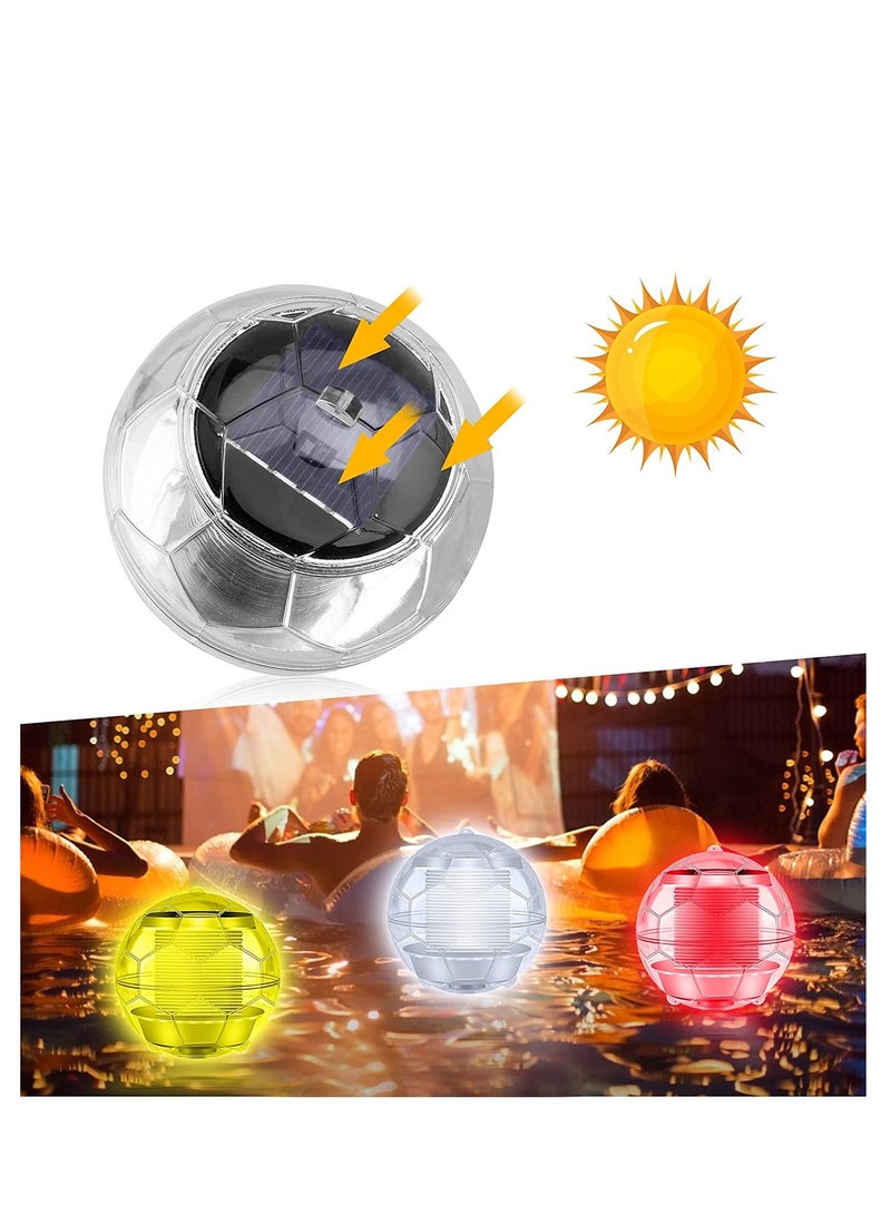 Solar Floating Pool Lights Powered LED Night Light Waterproof Pond Lights with Color Changing Light Balls for Swimming Pool Pond Fountain Garden Party Home Decor