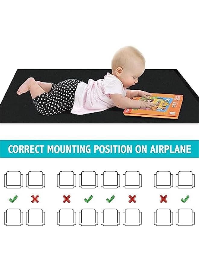 Toddler Airplane Bed, Portable Kids Airplane Bed, Airplane Bed for Toddler with Magnetic Folding Puzzle, Baby Airplane Bed is A Must-Have Airplane Crib for Air Travel Airplane Bed Footrest