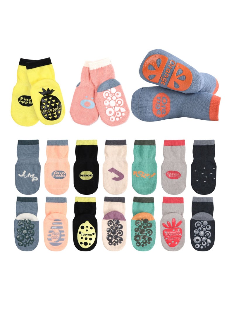 10 Pairs Of Non-Slip Toddler Socks