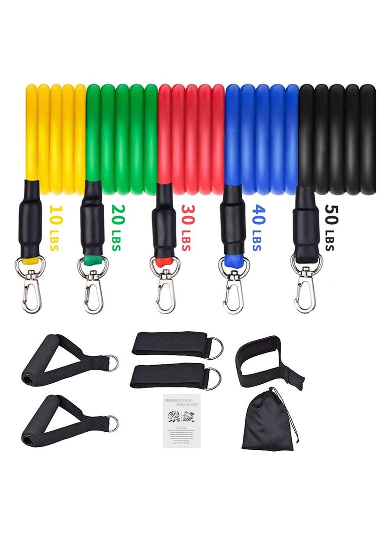 Resistance Bands Set   Exercise Equipment and Training Bands   Multifunctional Bands for Workout Indoor and Outdoor   Stretch Exercise and Resistance Bands for Both Men and Women
