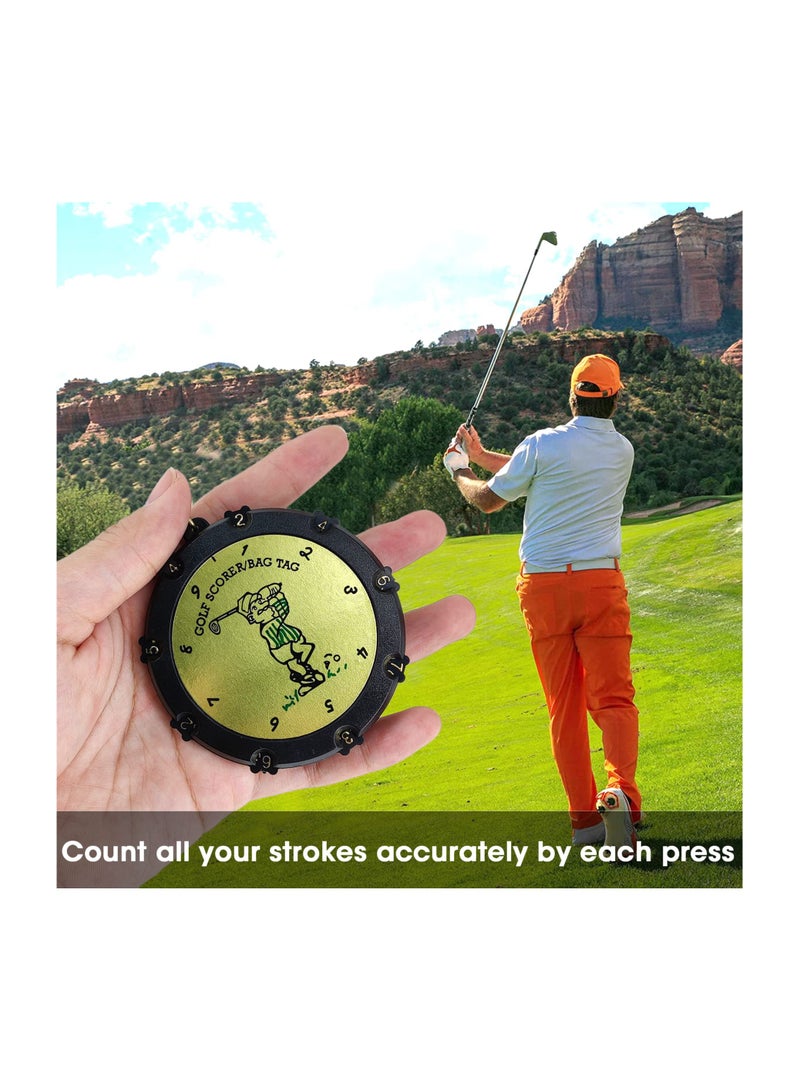 Golf Scoring Counter Clicker Golf Scoring Counter Key Chain Golf Score Counter Golf Clicker Counter Golf Stroke Counter Golf Scorer Golf Putt Counter For Golf Score Keeper Outdoor Sport Scorer