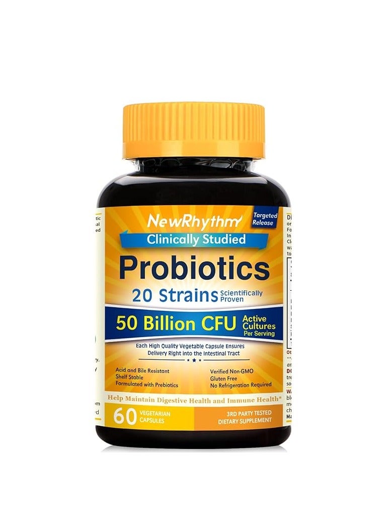 Probiotics 20 strains 50 billion CFU 60 Capsules