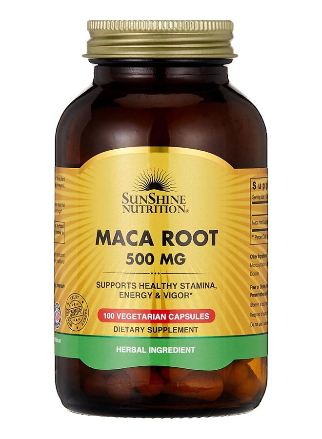 Maca Root 500 Mg 100 Capsules