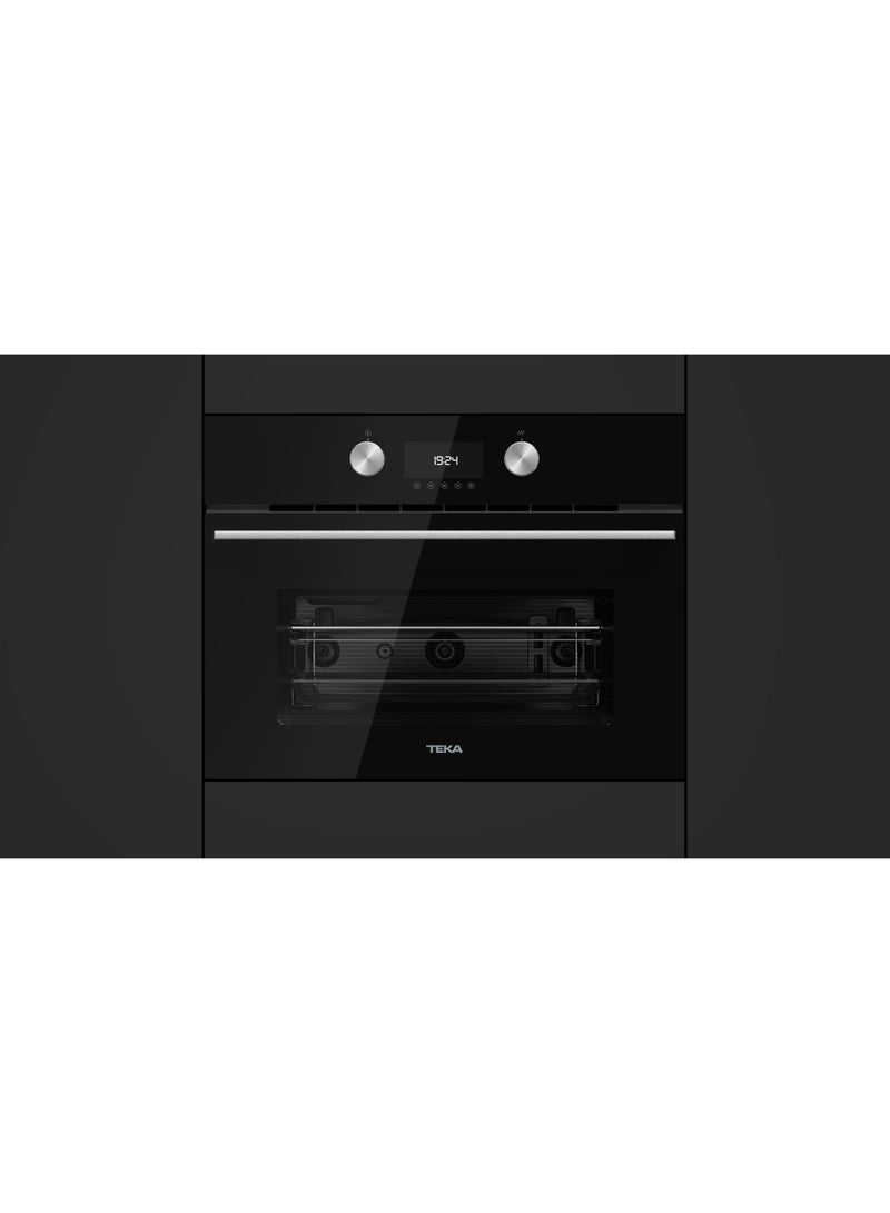 TEKA Compact 45 cm Built-in Microwave with Grill and Touch Control, 3 Cooking Functions, 5 Power Levels, 1000W Microwave Power 45L Capacity MLC 8440 BK