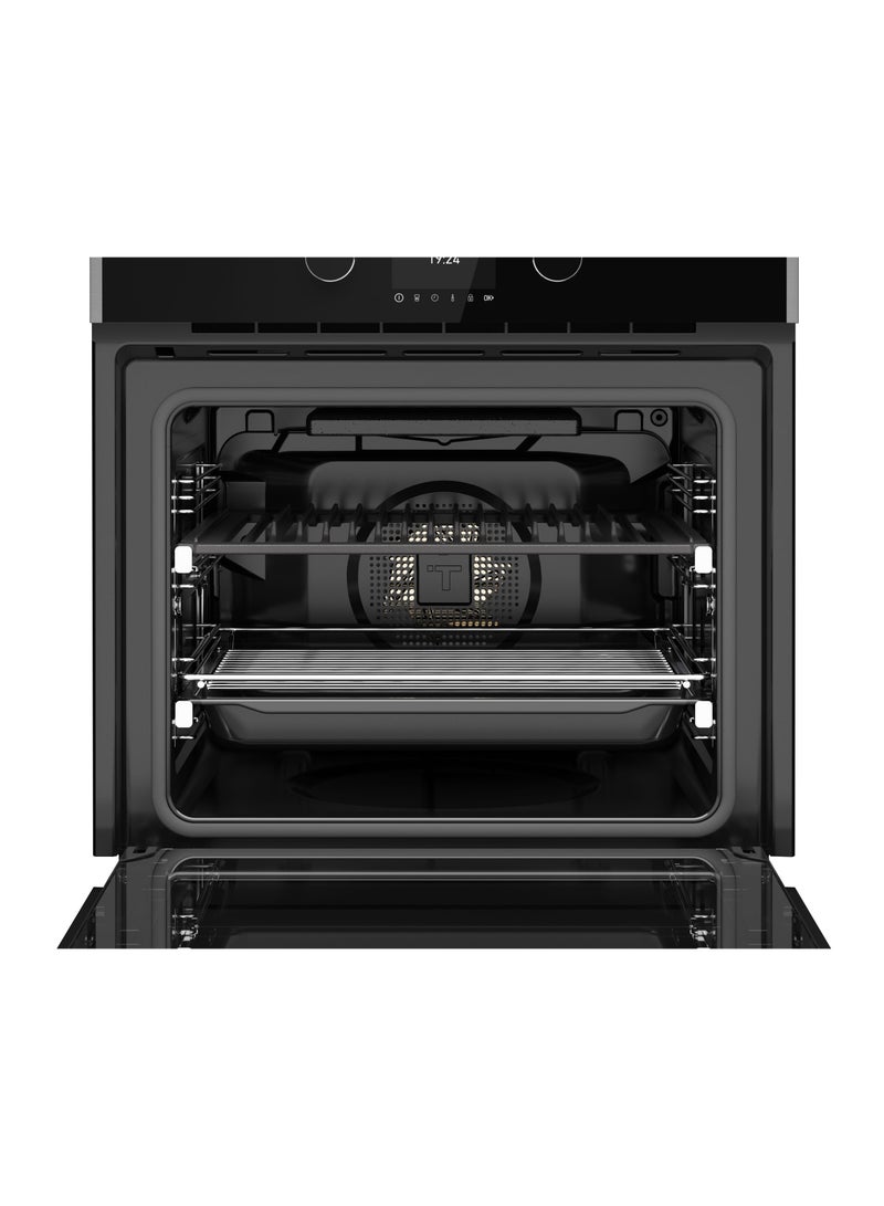 SteakMaster 71L Multifunction Pyrolytic Oven with Special Grill and Cast iron grid for Steaks Pyrolytic & HydroClean System