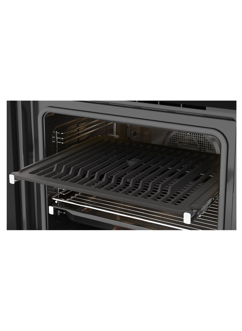 SteakMaster 71L Multifunction Pyrolytic Oven with Special Grill and Cast iron grid for Steaks Pyrolytic & HydroClean System