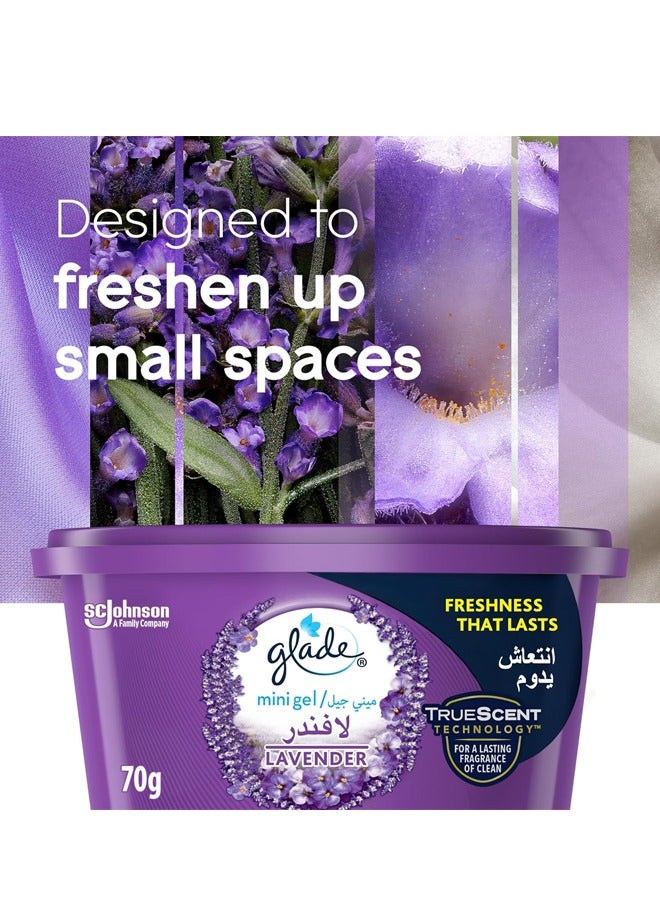 Glade Mini Gel Lavender 3x70GM Pack of 3