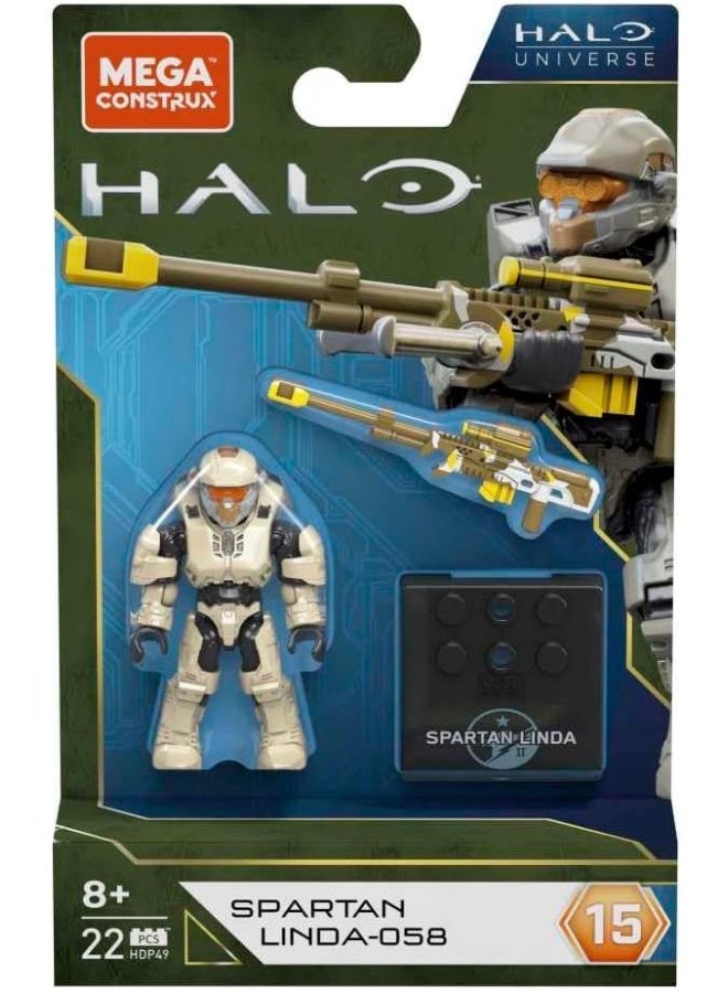 MEGA BLOCKS Spartan Linda-058 Halo Universe Figure