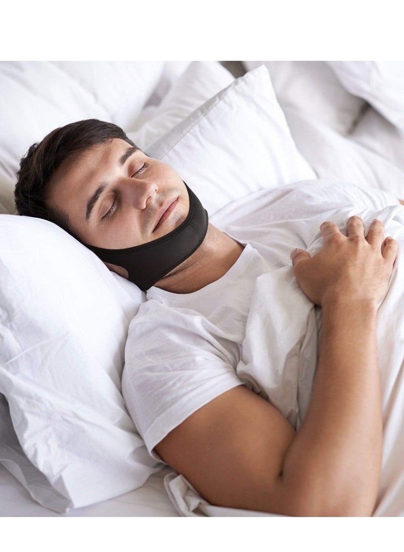 Anti Snoring Chin Strap, Stop Snoring, The Most Effective Snoring Solution, Snoring Reduction Relief Stopper, Sleep Aid Devices Adjustable Comfortable Bands For Men And Women