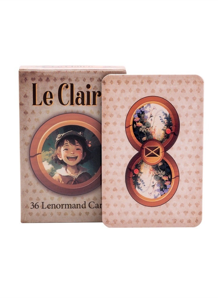 Le Claire Lenormand Deck - Portable 36 Card Deck For Predicting Events Thanksgiving Gift