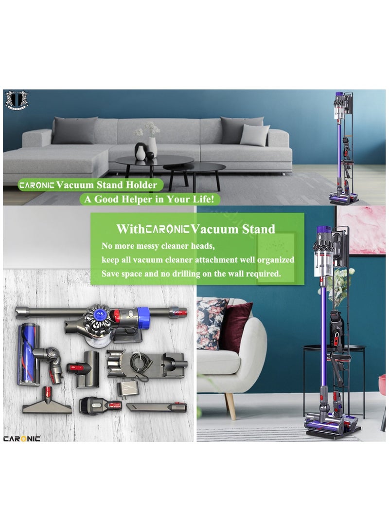 Vacuum Cleaner Floor Stand Mount Rack For Dyson V15 V11 V10 V8 V7 V6 Dreame T30 T20 V12 V11 V10, 21.59x 29 x 127 Cm