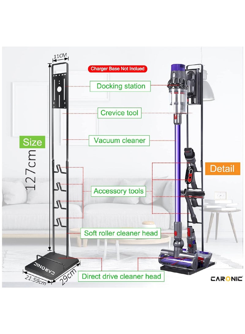 Vacuum Cleaner Floor Stand Mount Rack For Dyson V15 V11 V10 V8 V7 V6 Dreame T30 T20 V12 V11 V10, 21.59x 29 x 127 Cm