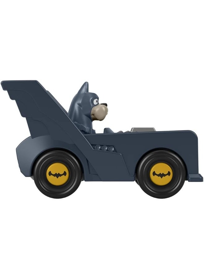 Fisher-Price Die-Cast Metal Superhero Vehicles Inspired by DC League of Superpets Movie - Batdog Ace in Batmobile