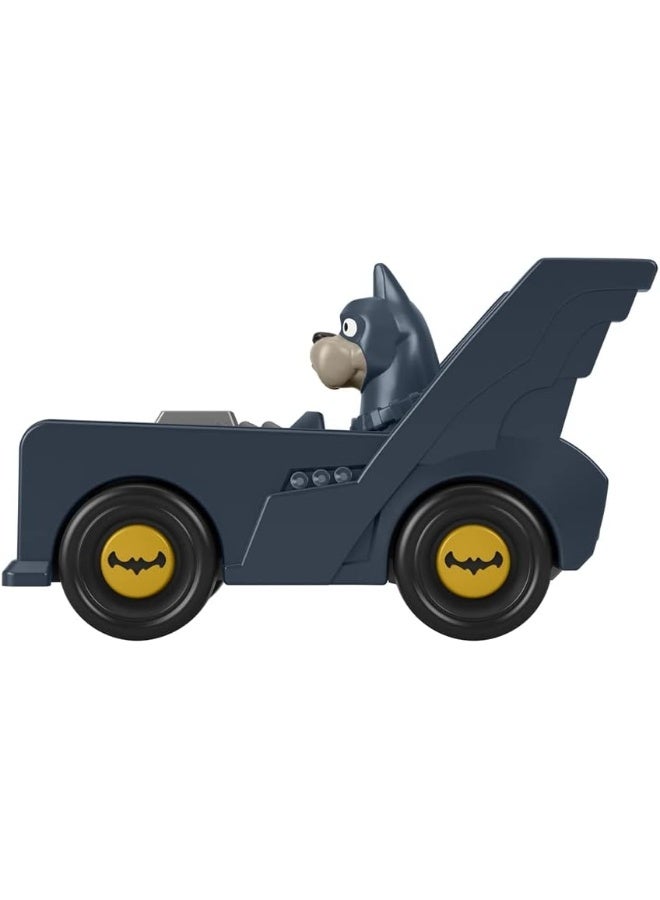 Fisher-Price Die-Cast Metal Superhero Vehicles Inspired by DC League of Superpets Movie - Batdog Ace in Batmobile