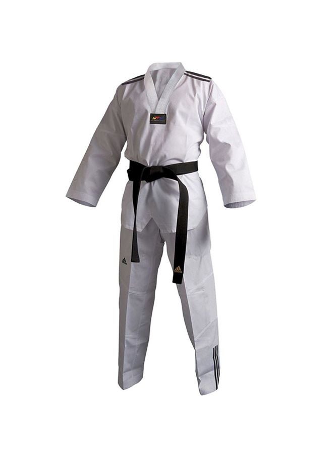 Adi Club III Martial Arts Suit Set - White/Black 170cm