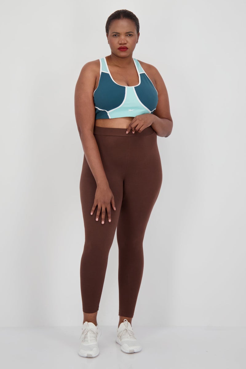 Women Plus Size Lightly Padded Sports Bra, Green Combo