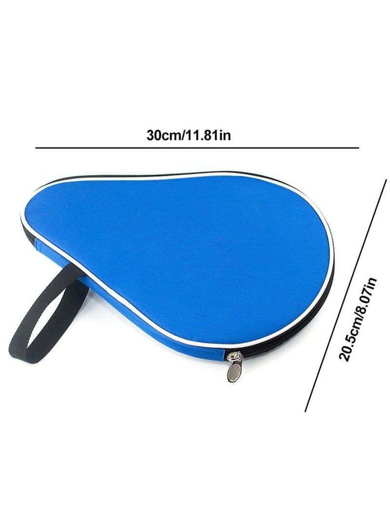 Table Tennis Bat Bag,Waterproof Ping Pong Paddle Bat Pouch,Table Tennis Racket Cover for One Racket Extra Ball Compartment for 3 Balls