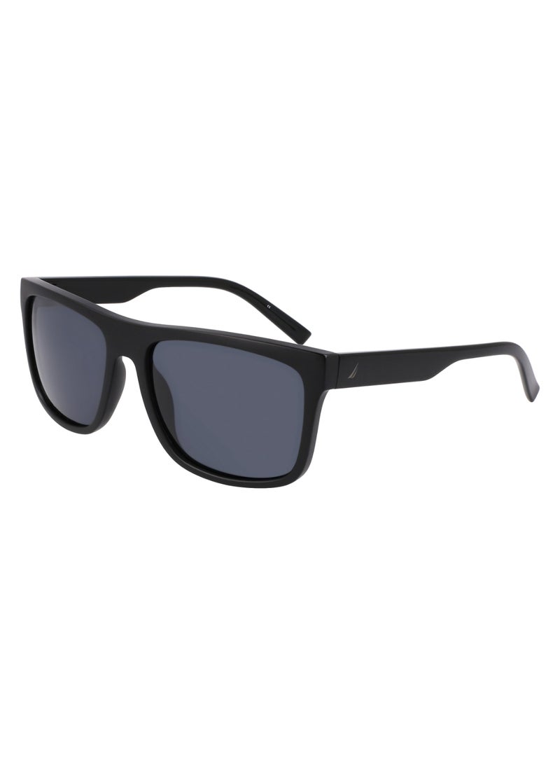 Men's UV Protection Rectangular Shape  Sunglasses N902SP-005-6018 - Lens Size: 60 - Matte Black