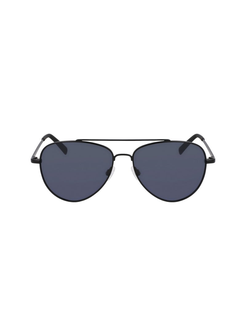 Men's UV Protection Aviator Shape Metal Sunglasses N101SP-005-5815 - Lens Size: 58 - Matte Black