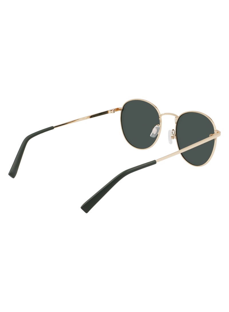 Unisex UV Protection Round Shape Metal Sunglasses N100SP-717-5120 - Lens Size: 51 - Gold