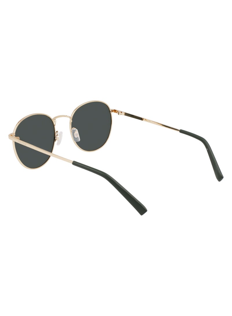 Unisex UV Protection Round Shape Metal Sunglasses N100SP-717-5120 - Lens Size: 51 - Gold