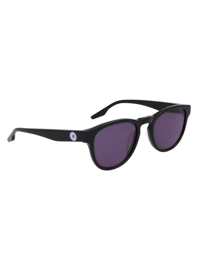 Unisex UV Protection Round Shape Acetate Sunglasses CV560S ALL STAR-001-5121 - Lens Size: 51 - Black