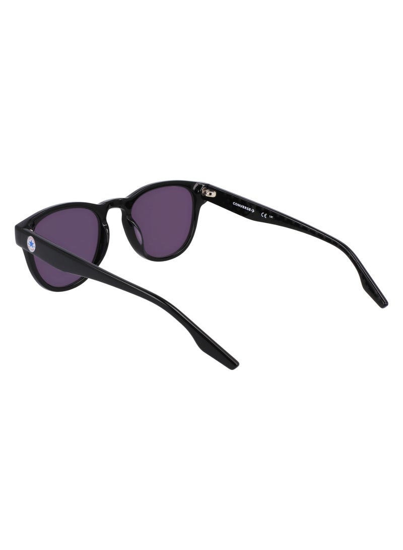 Unisex UV Protection Round Shape Acetate Sunglasses CV560S ALL STAR-001-5121 - Lens Size: 51 - Black