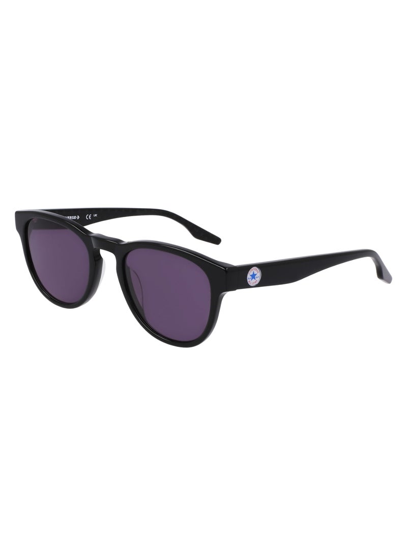 Unisex UV Protection Round Shape Acetate Sunglasses CV560S ALL STAR-001-5121 - Lens Size: 51 - Black