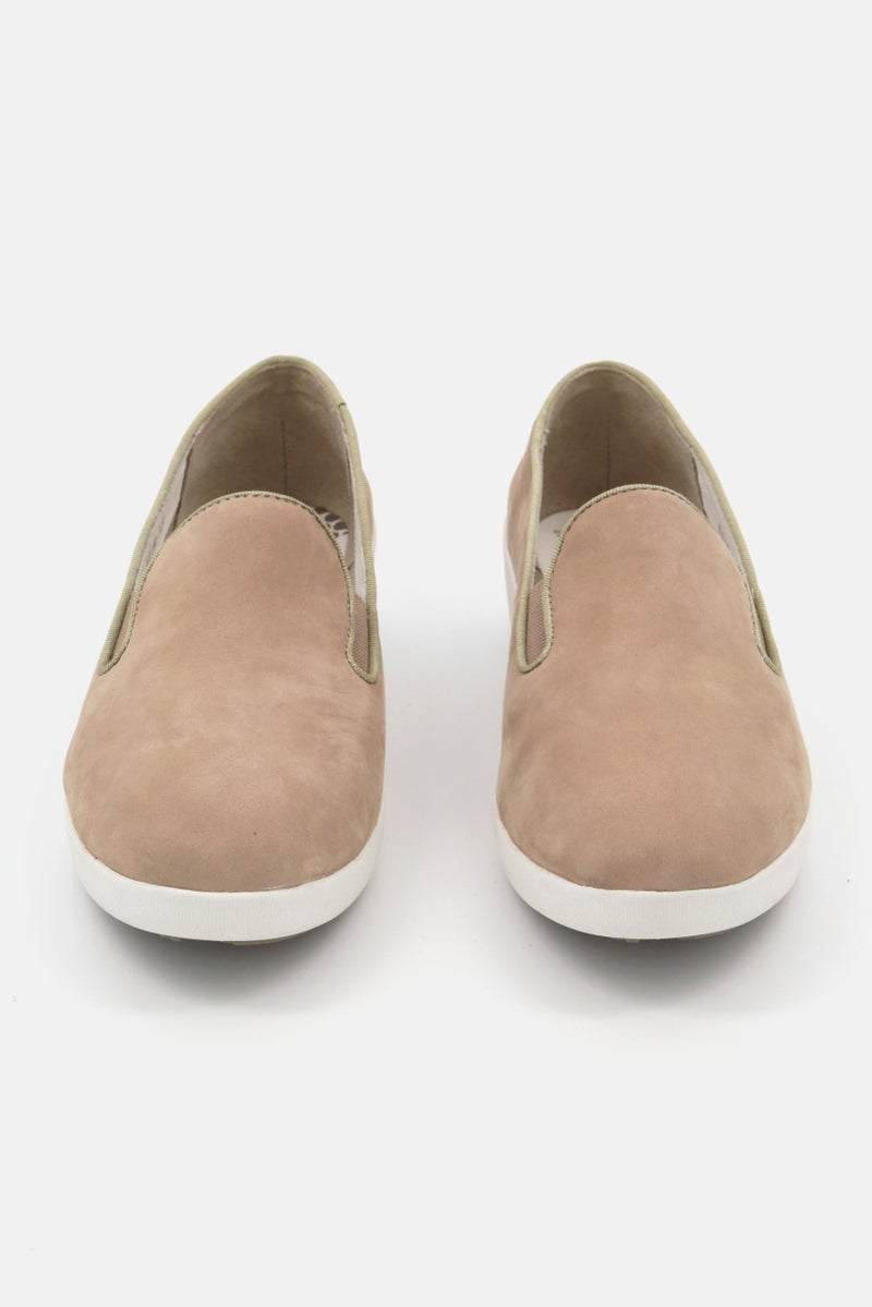 Kids Girls Slip On Casual Shoes, Taupe