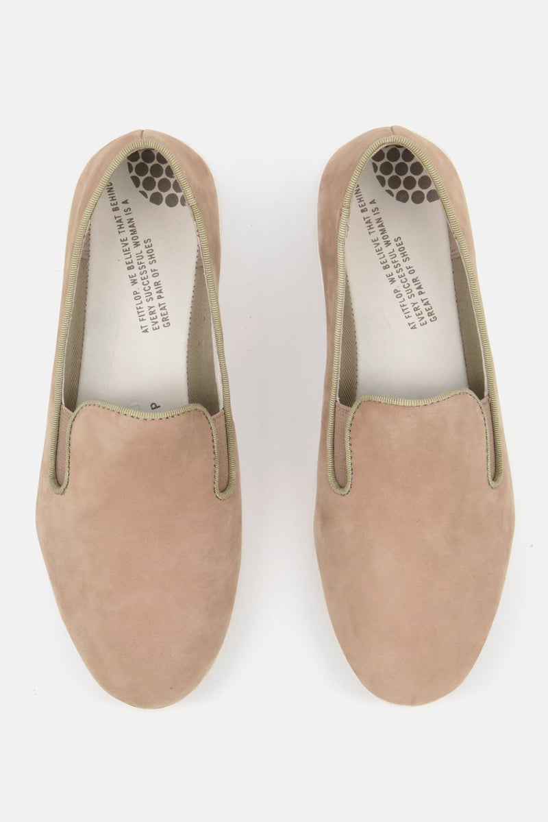 Kids Girls Slip On Casual Shoes, Taupe